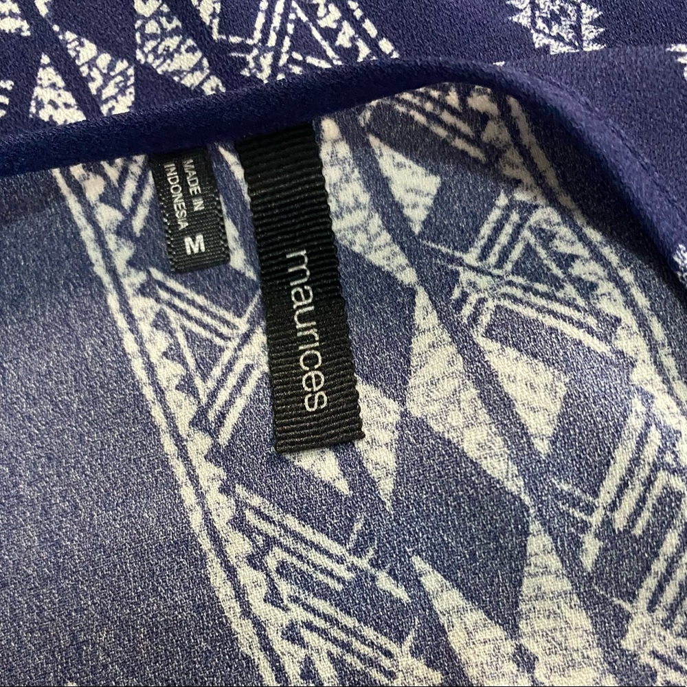 🇺🇸Beautiful Bandanna Quarter Zip Double Spaghetti Straps Tank Top Maurices - Picture 5 of 14